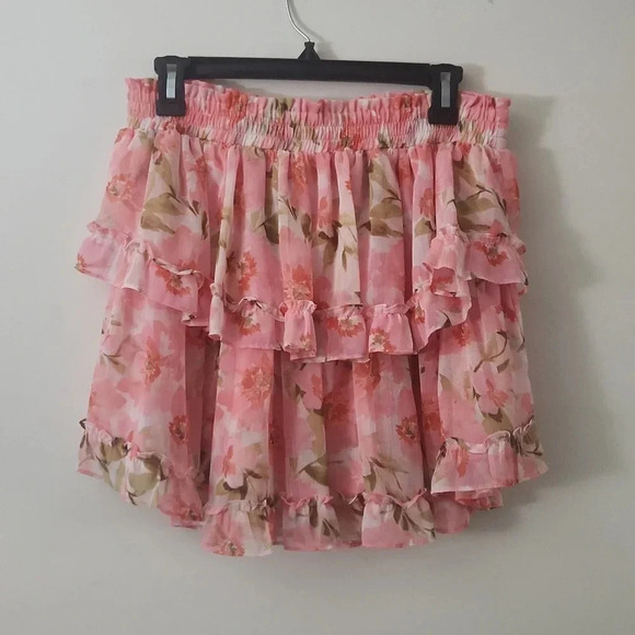 Misa Manya Blushing Floral Skirt Large - Picture 1 of 2